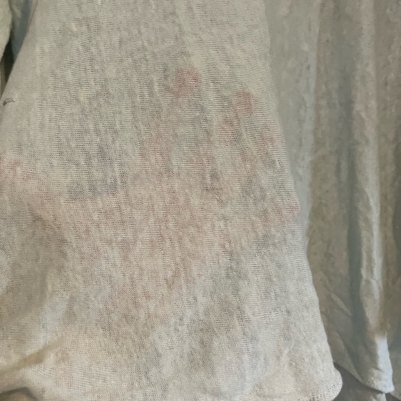 Eileen Fisher Light Blue Long Sleeve knit Top - Picture 5 of 12